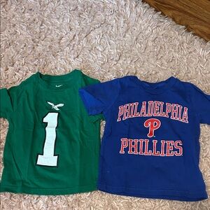 Toddler Philadelphia eagles & Phillies Tees